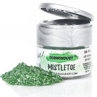 The Sugar Art - DiamonDust - Edible Glitter For Decorating Cakes, Cupcakes & More - Kosher, Food-Grade Coloring - Mistletoe - 3 grams - ViaCheff.com